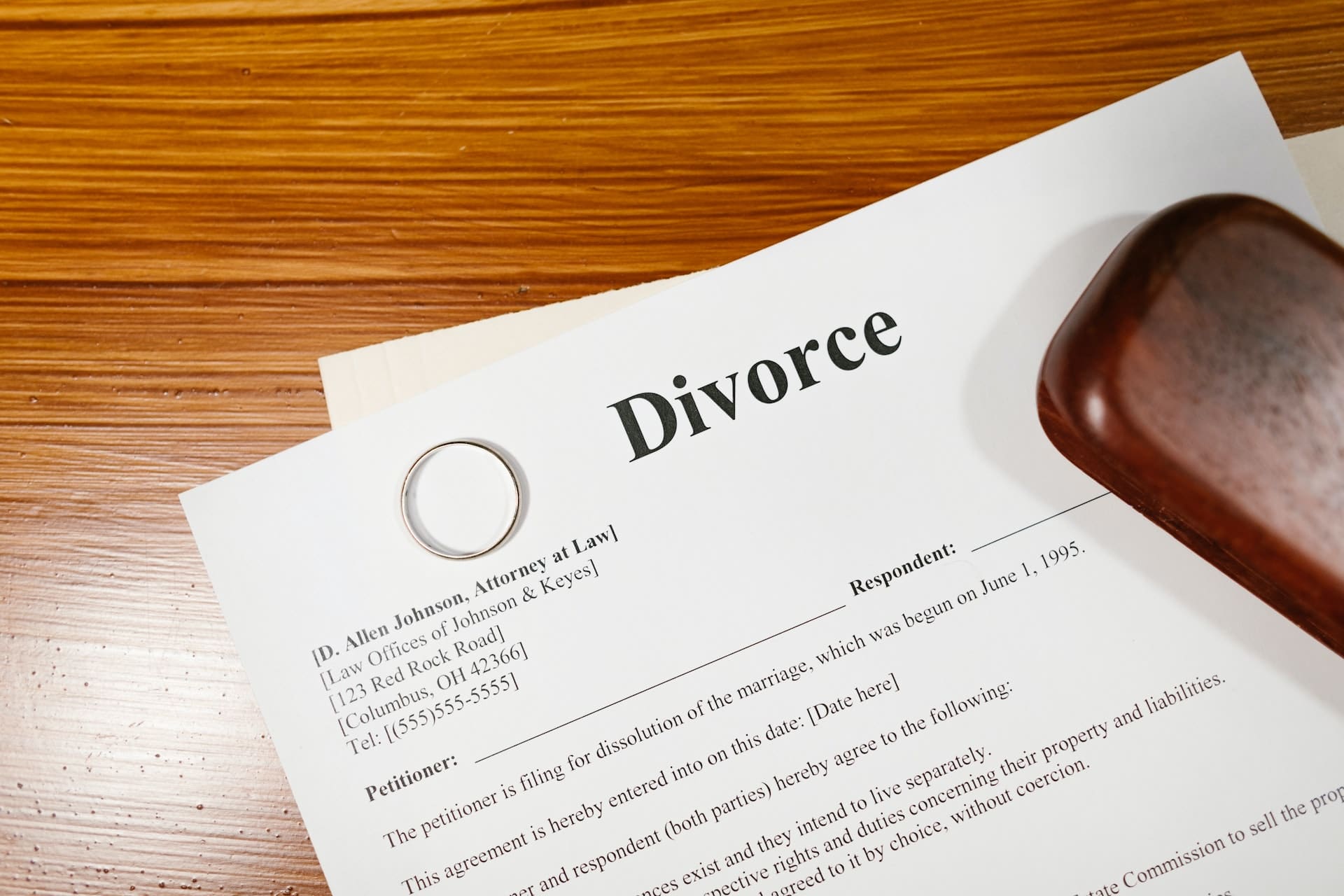 divorce papers in India