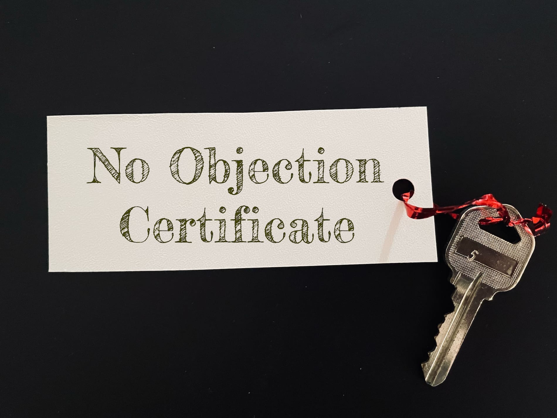 No objection certificate for property transfer