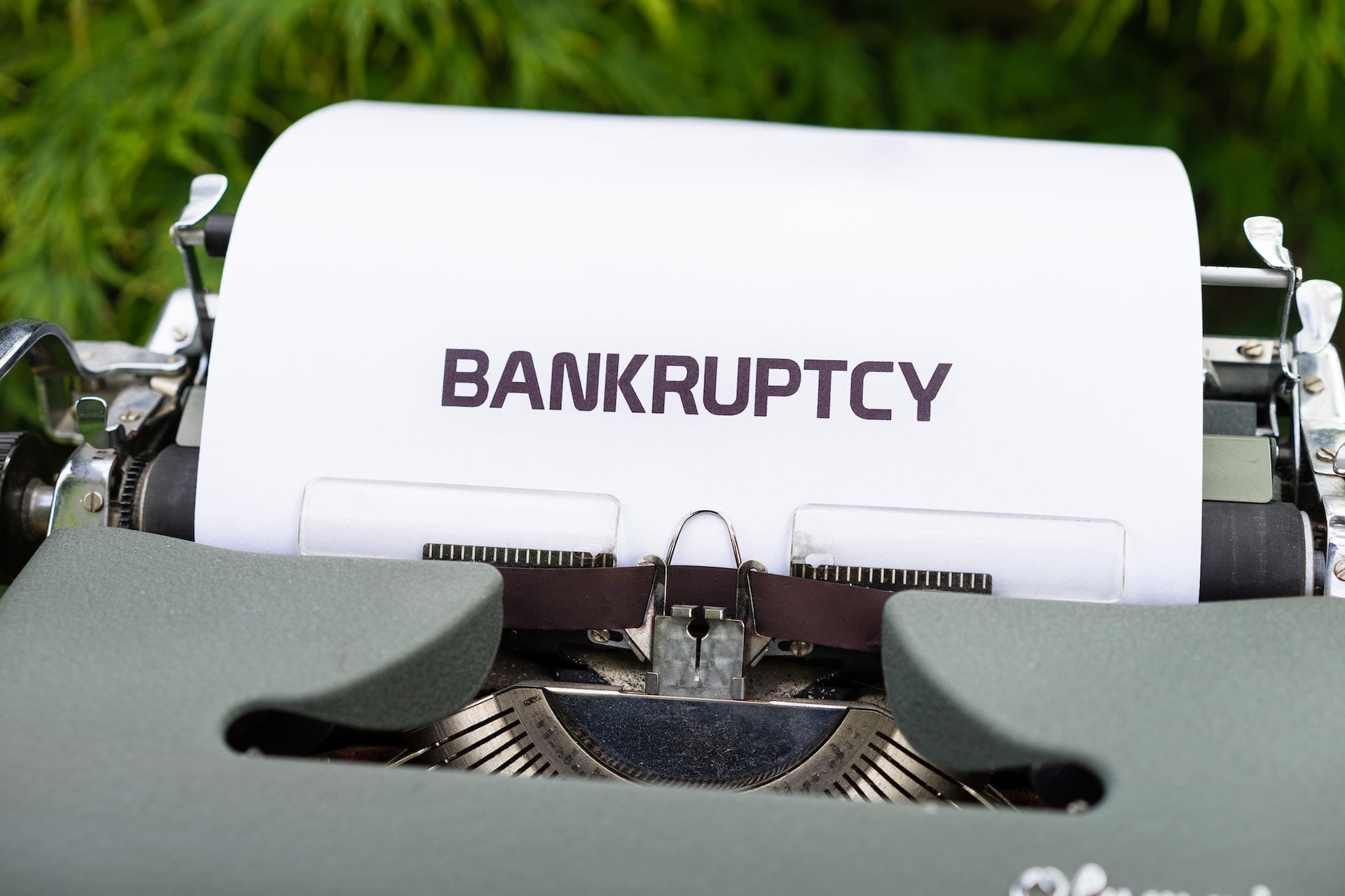Three types of bankruptcies